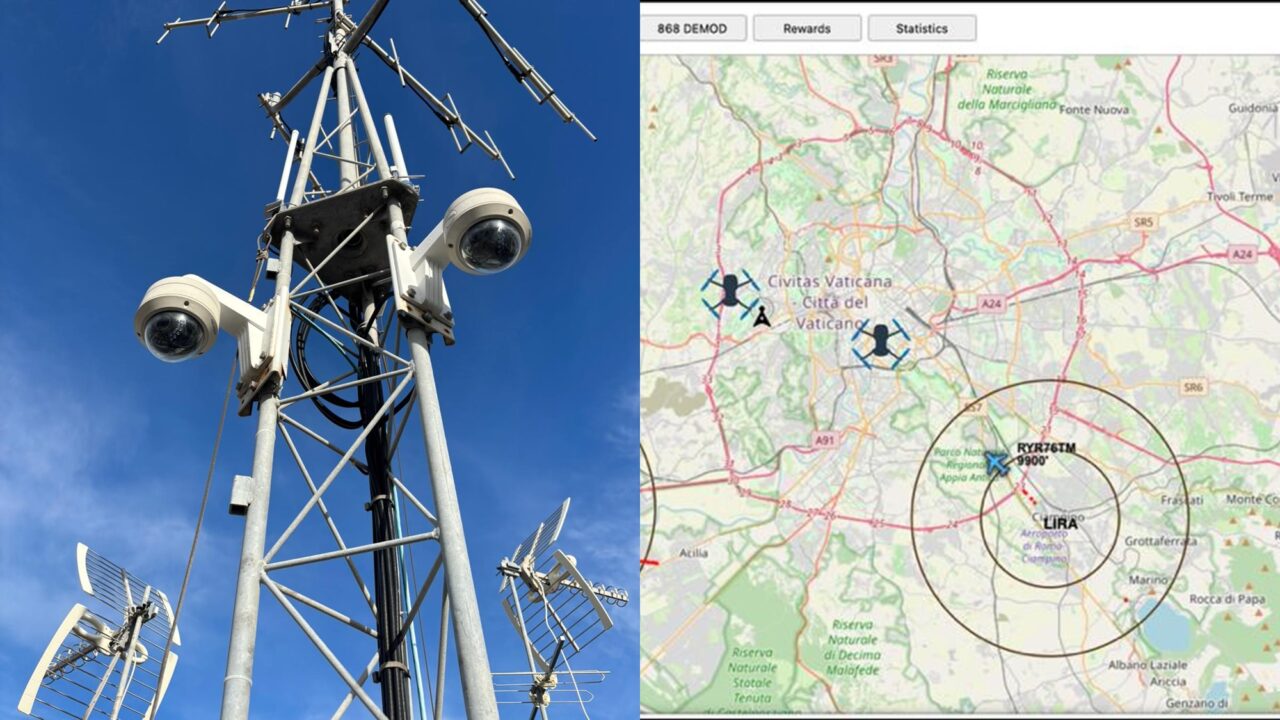 Due antenne di ultima generazione sorvegliano lo spazio aereo romano durante il Giubileo 2025. È questo il cuore del progetto sperimentale annunciato da STRADAai e Italpol Vigilanza, che segna una svolta nella gestione della sicurezza aerea urbana della Capitale.