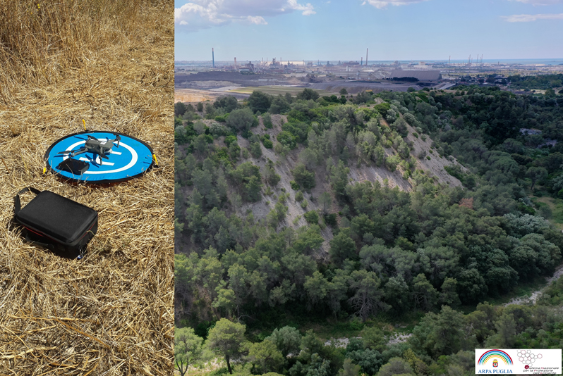 Droni e ambiente: Il monitoraggio ambientale del territorio ionico da parte di Arpa Puglia passerà sempre di più dall’utilizzo di droni. I primi sono stati già utilizzati sulla gravina di Leucaspide, per quantificare il danno ambientale causato dall’industria. 